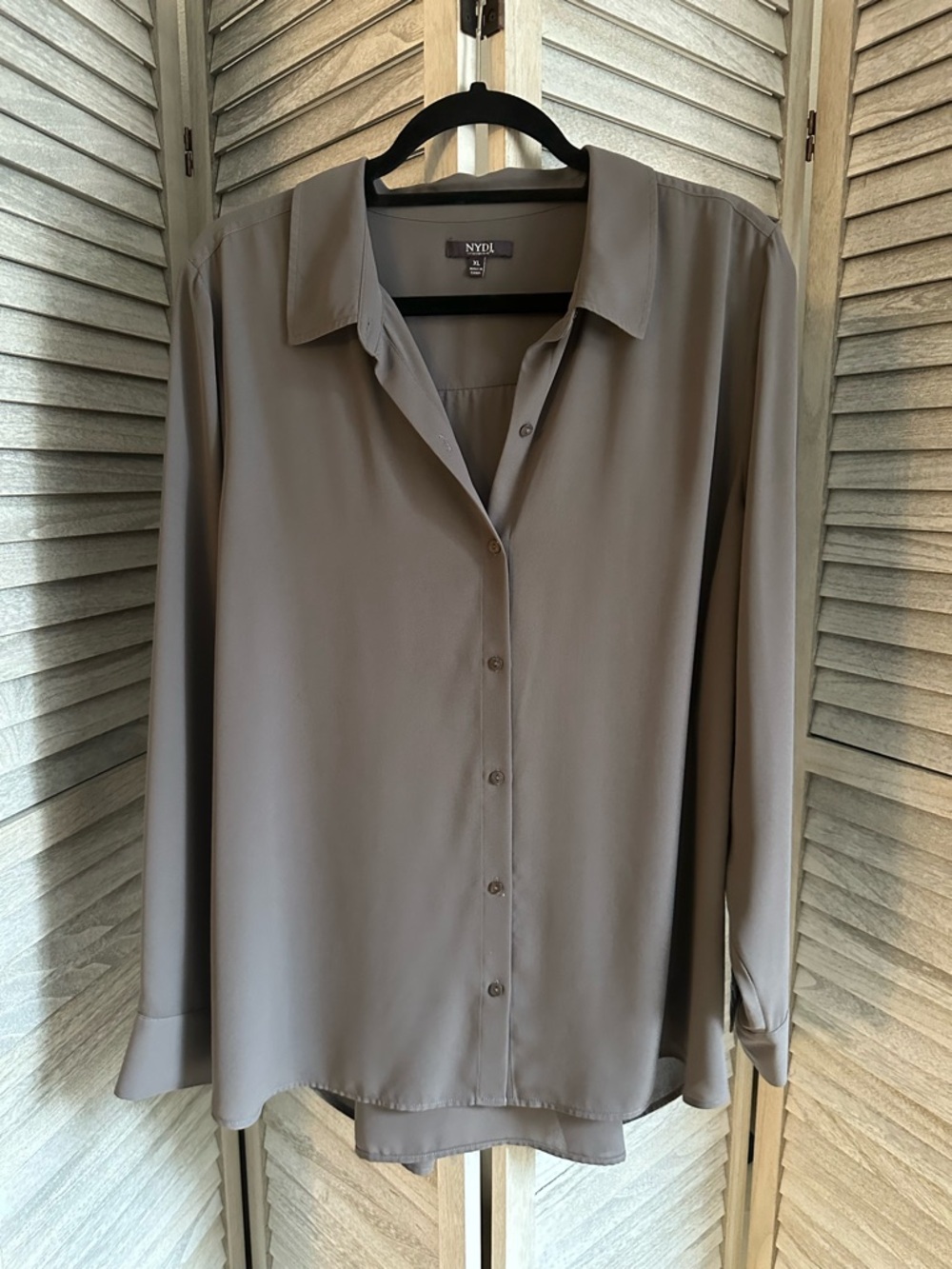 NYDJ Gray Button Down Shirt